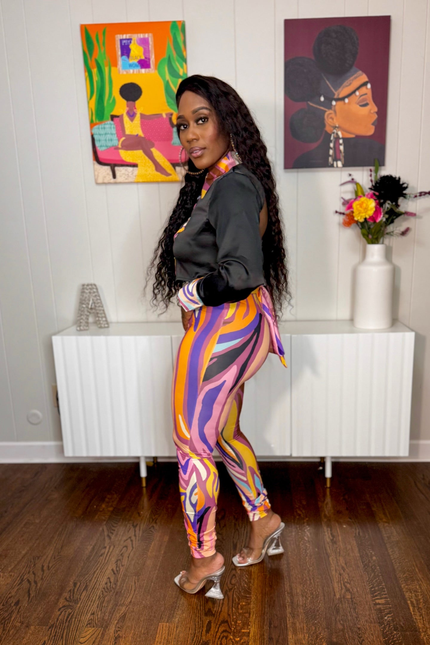 TIE BACK LEGGING SET