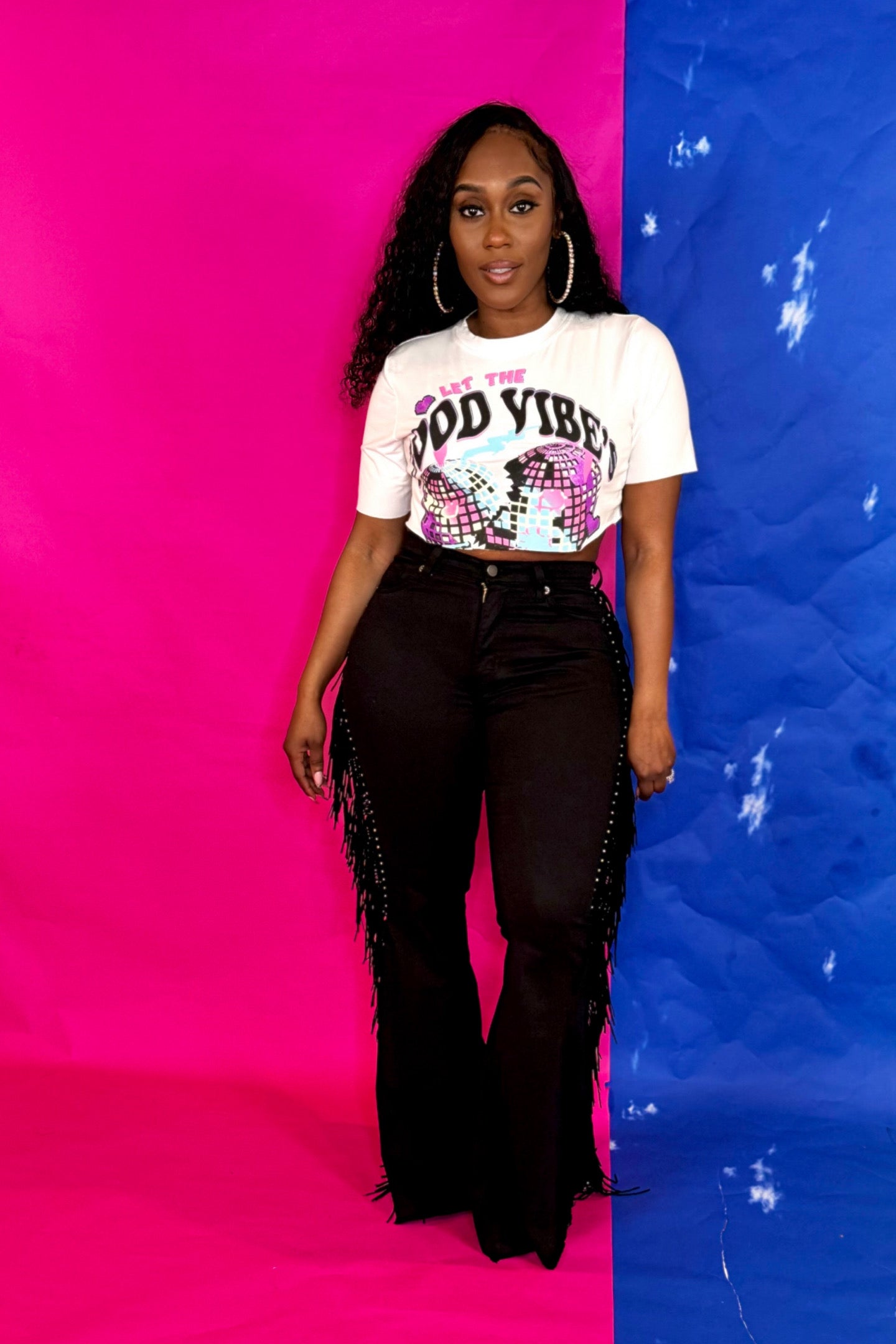 TEXAS FRINGE BELL BOTTOMS