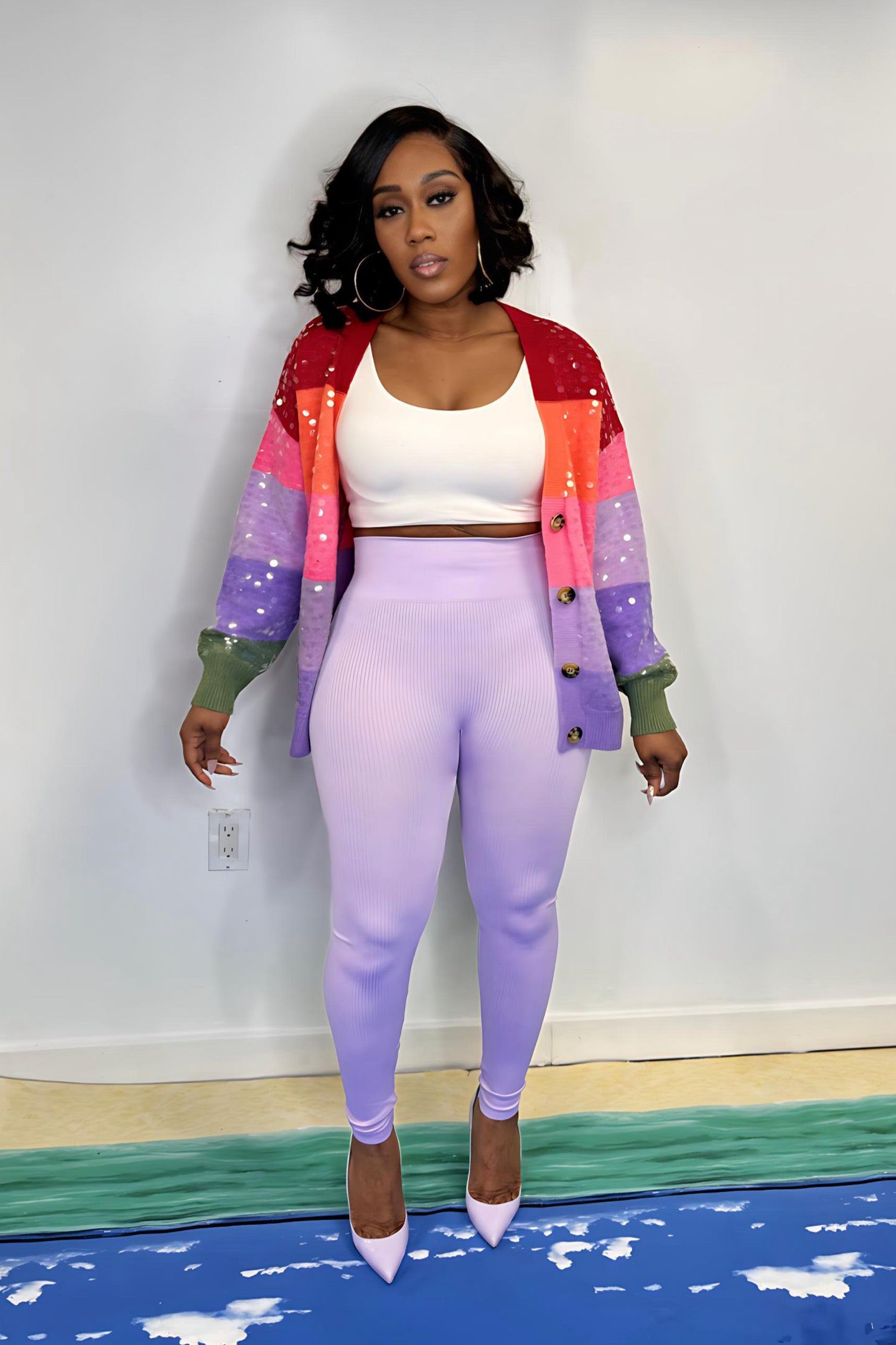 HIGH WAIST RIBBED LEGGINGS