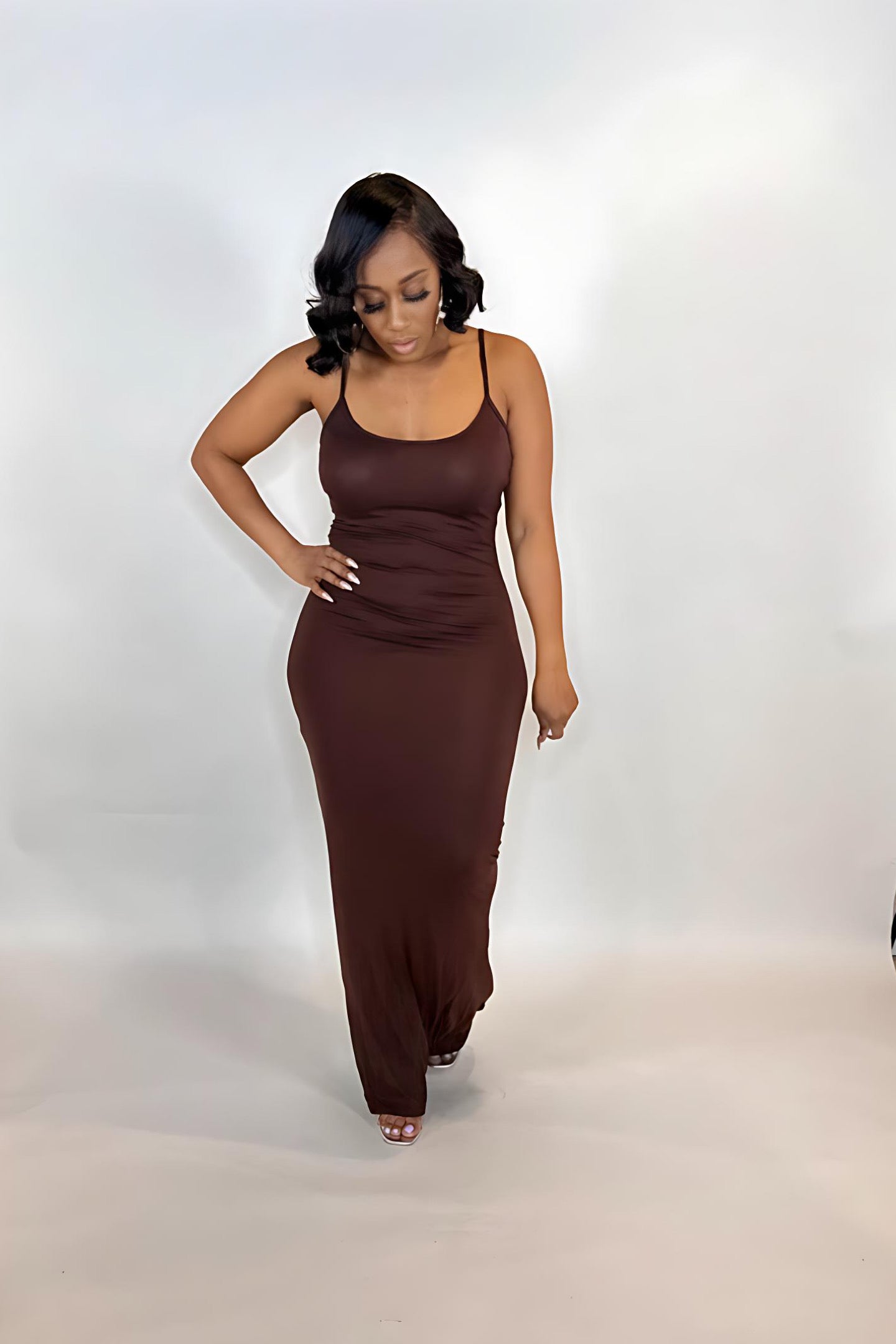 SPAGHETTI MAXI DRESS