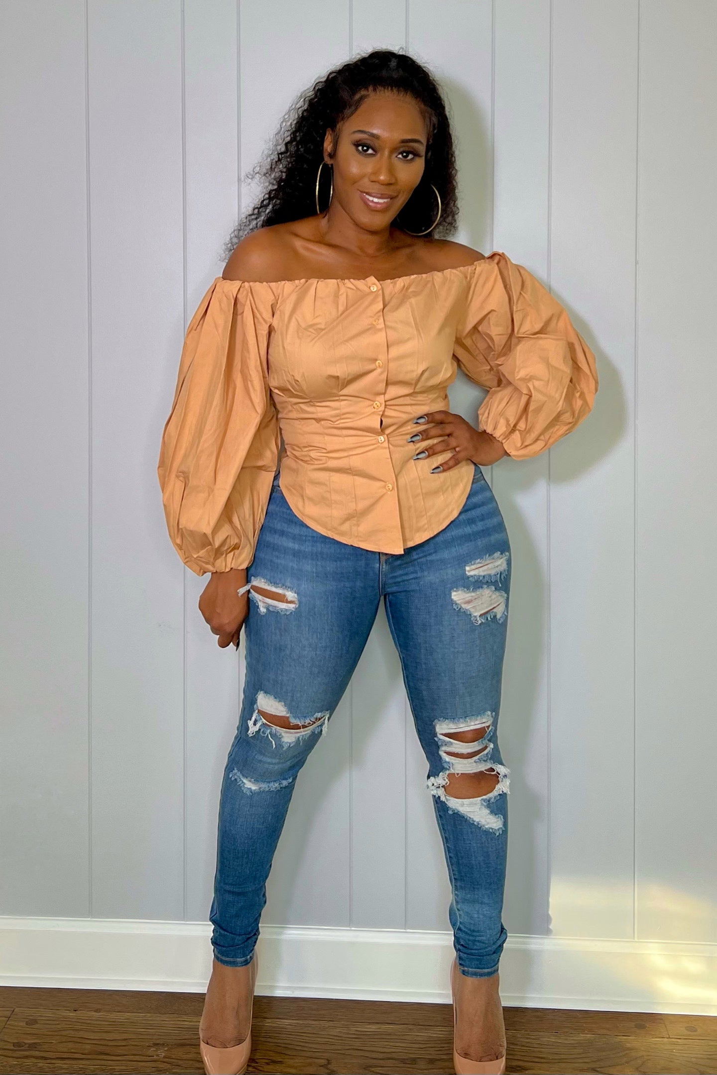 OFF THE SHOULDER TOP