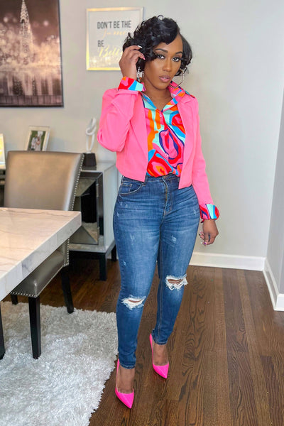 FIA CROP BLAZER