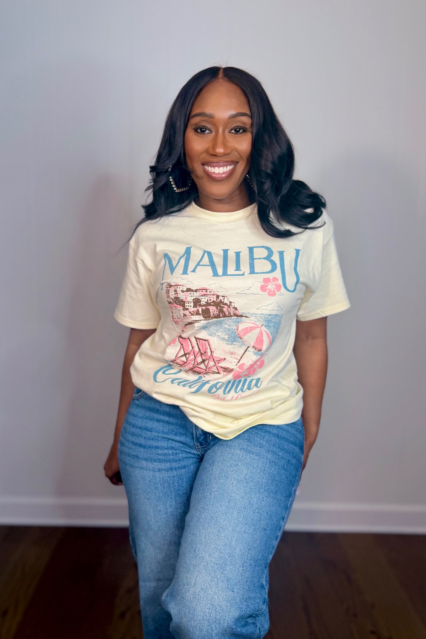 MALIBU CALI COASTLINE TEE