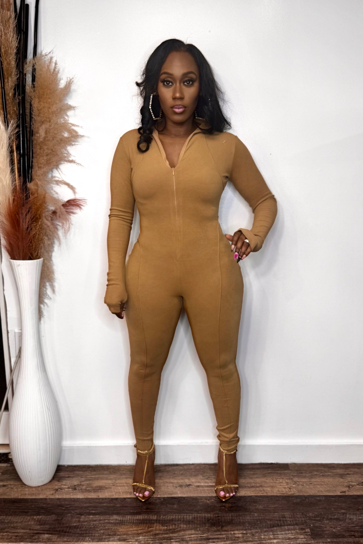 ULTRA SOFT DOUBLE SIDED JERSEY JUMPSUIT