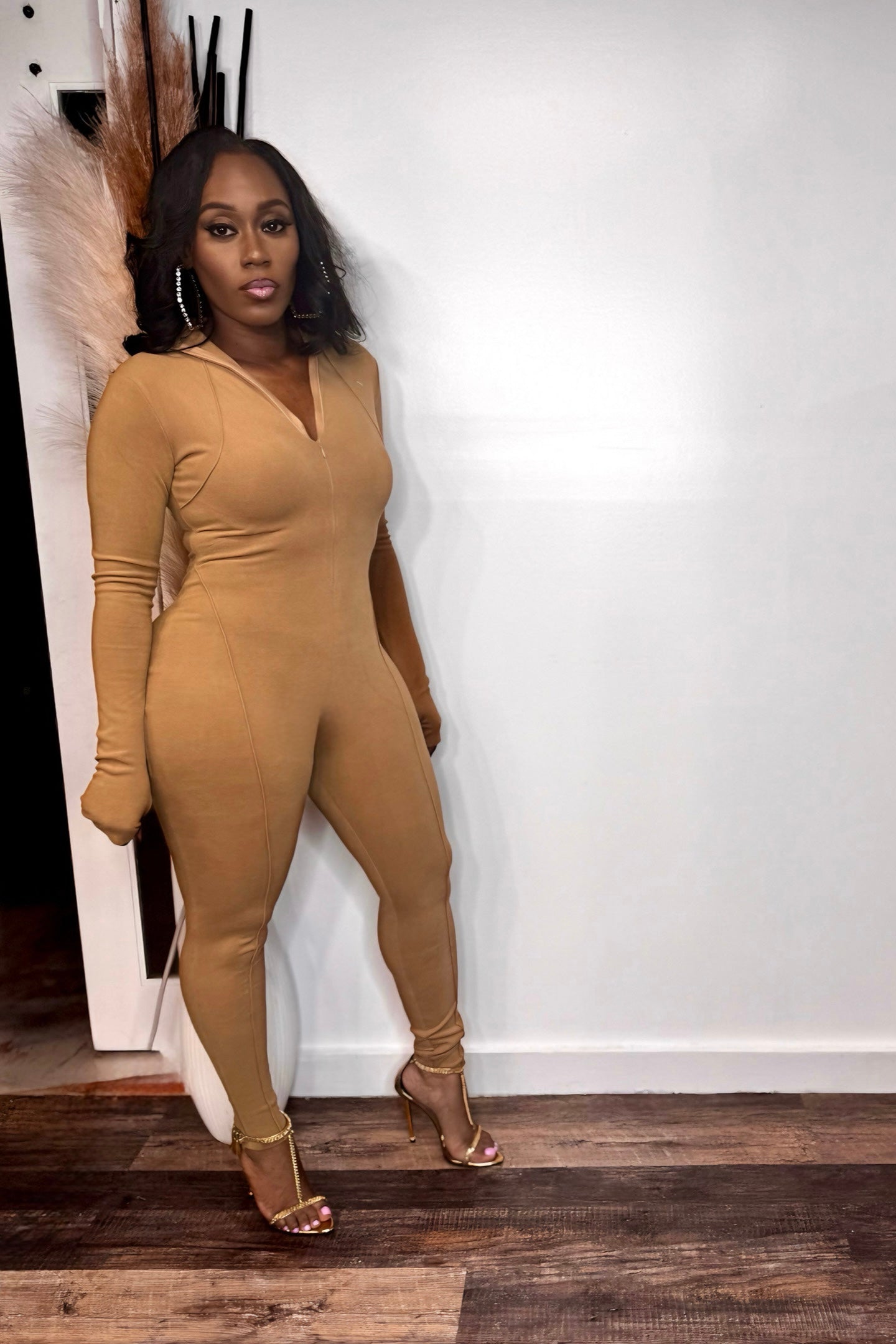 ULTRA SOFT DOUBLE SIDED JERSEY JUMPSUIT