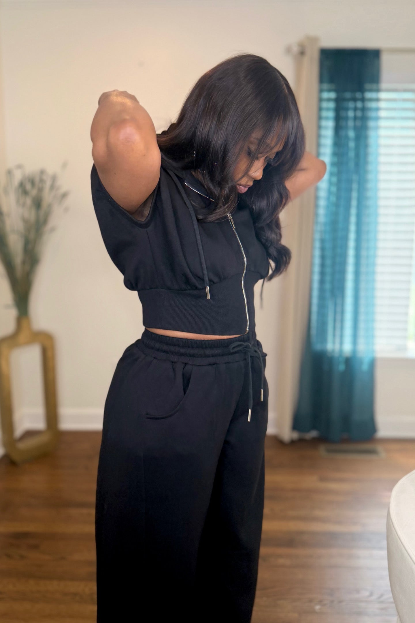 PREMIUM WIDE LEG HOODED SET