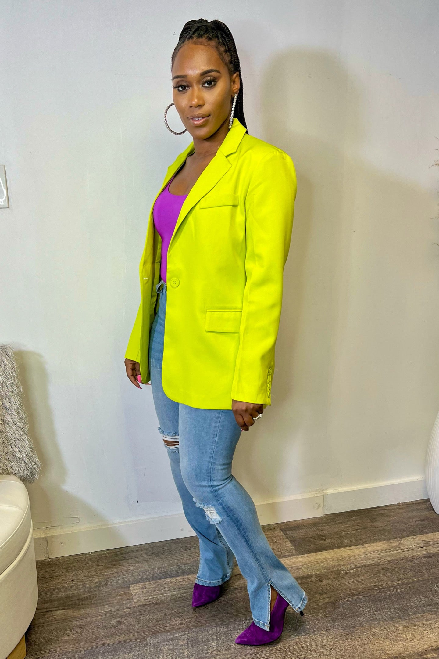 LIME SINGLE BLAZER