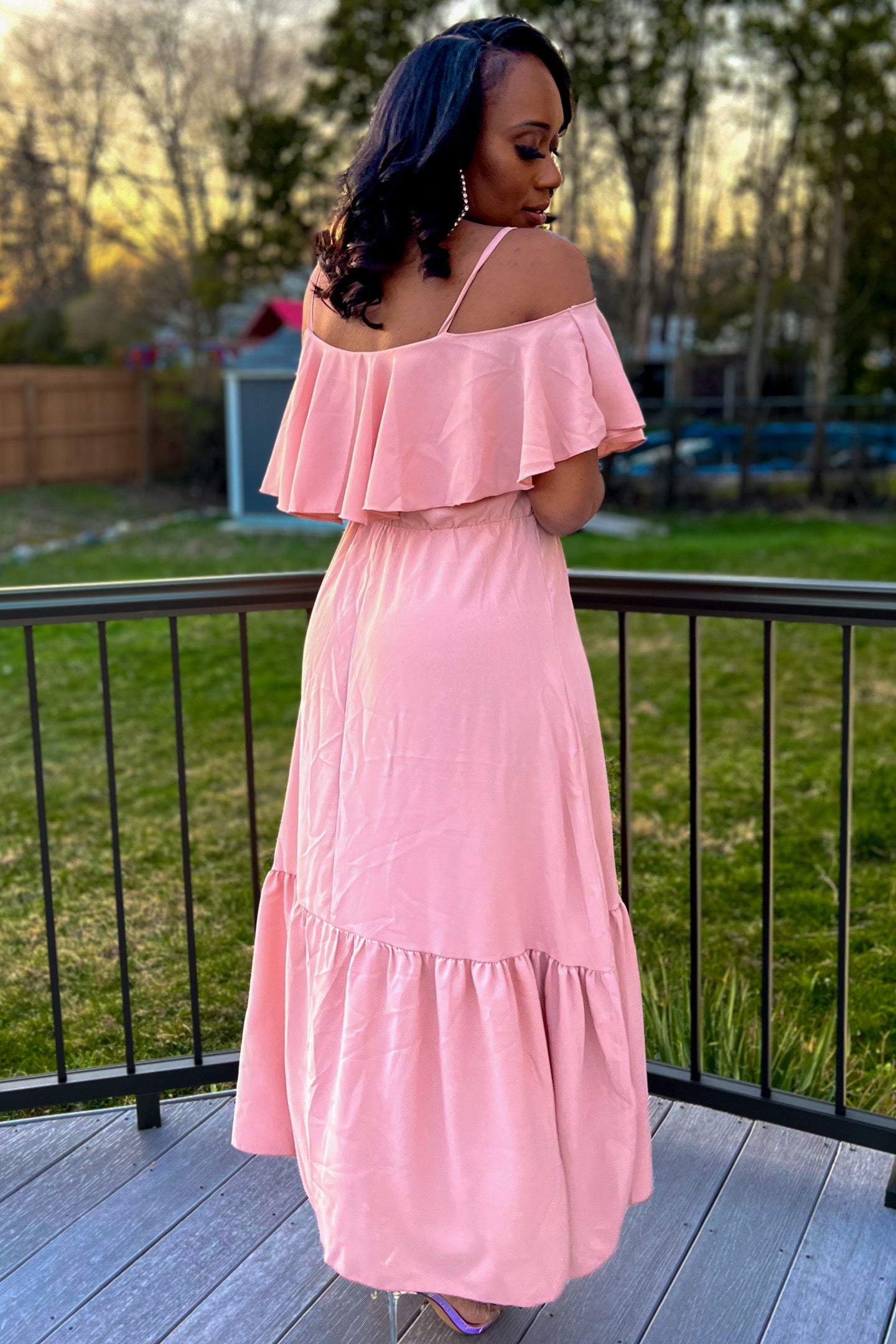 COLD SHOULDER MAXI